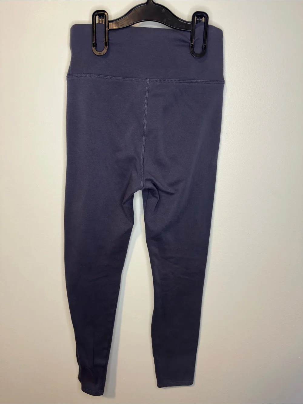 Tuff Athletics Girls High Waisted Active Leggings Navy Blue Band Pocket